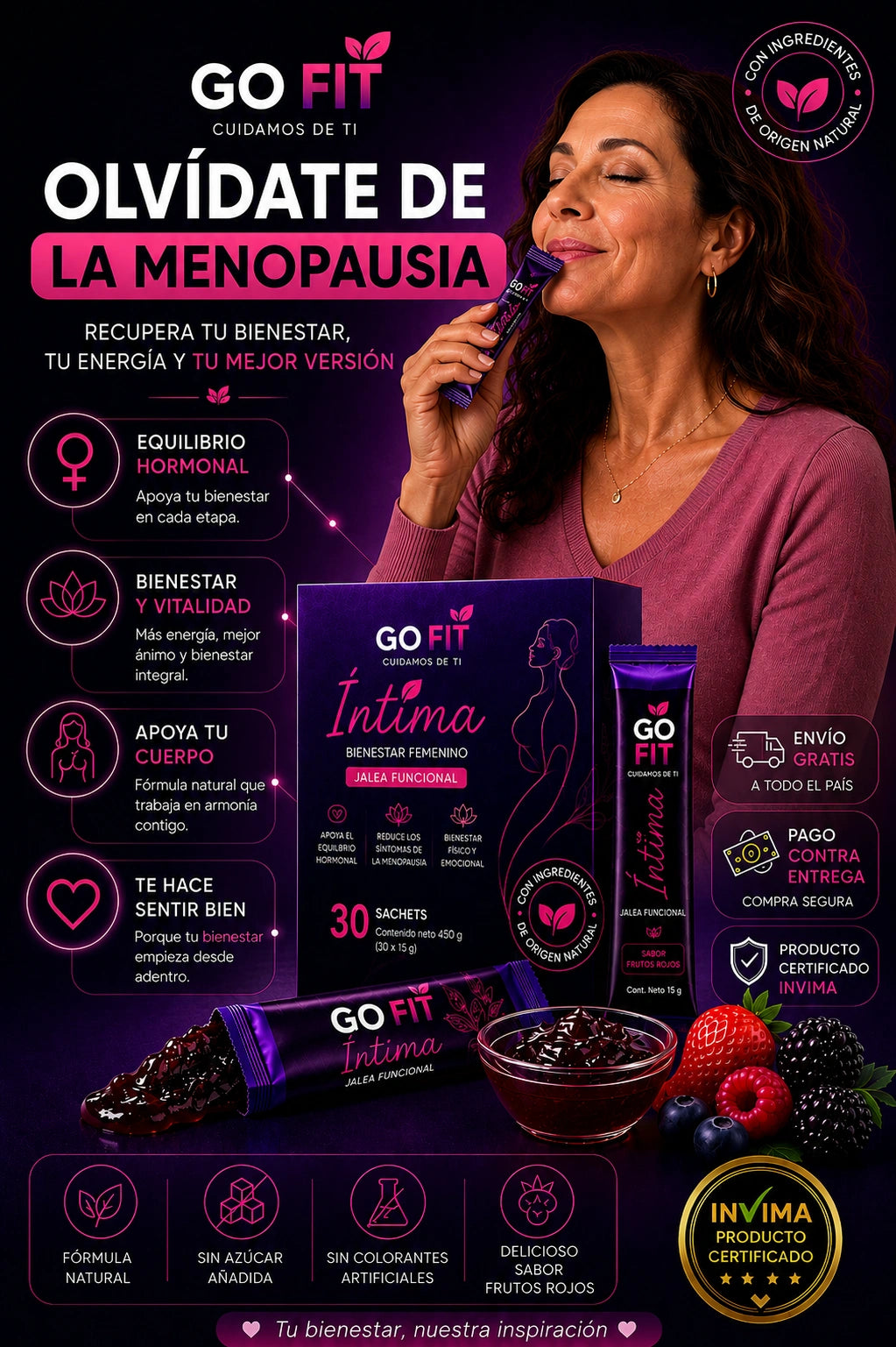 BYE BYE MENOPAUSIA CON GO FIT®  INTIMA