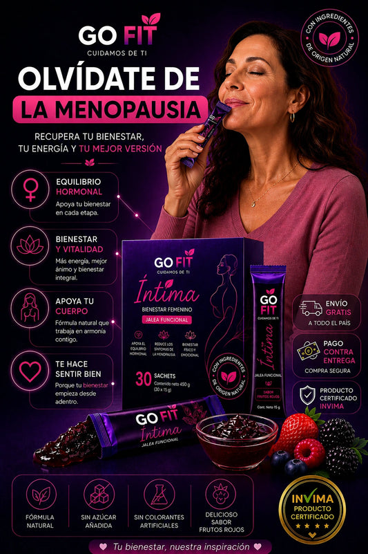 BYE BYE MENOPAUSIA CON GO FIT®  INTIMA